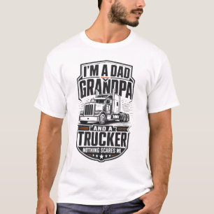 Camiseta Divertida de Camionero Soy un Papá, Abuel