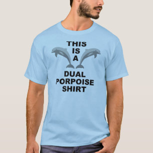 Camiseta Divertida de Camisetas Dual Porpoise
