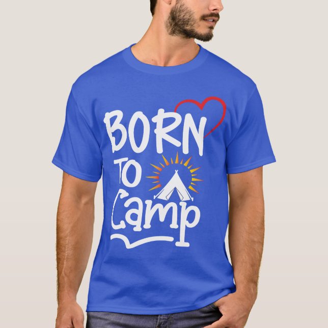 Camiseta divertida de camping camiseta de camping  (Anverso)