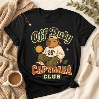 Camiseta divertida de capybara relajada fuera de s