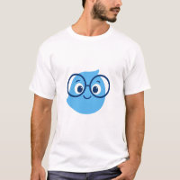 Camiseta divertida de cara sonriente geek para hom