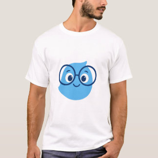 Camiseta divertida de cara sonriente geek para hom