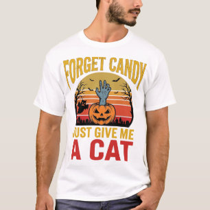 Camiseta divertida de caramelo para amante de gato