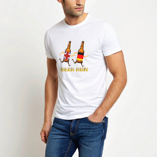 Camiseta divertida de carrera de cerveza británica