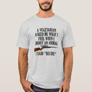 Camiseta divertida de caza con retroceso