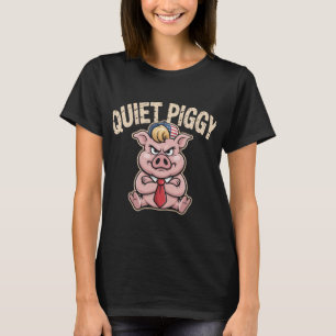 Camiseta Divertida de Cerdo Silencioso, Humor de A