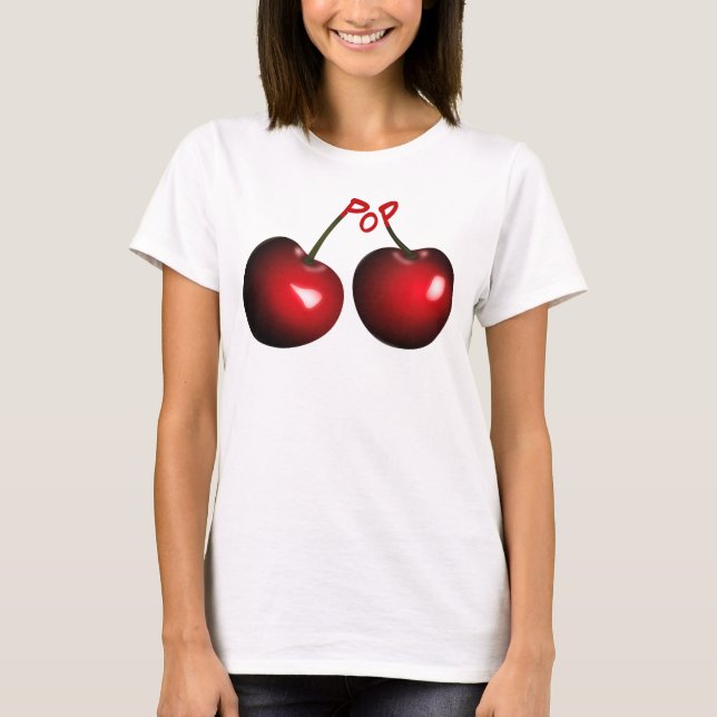 Camiseta divertida de cerezo (Anverso)