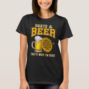 Camiseta divertida de cerveza Darts para jugador d