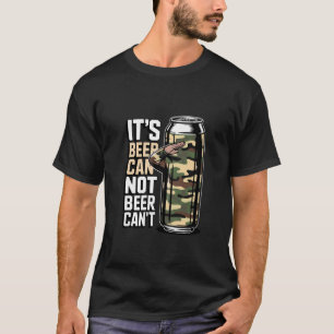 Camiseta Divertida de Cerveza Es Cerveza Puede No 