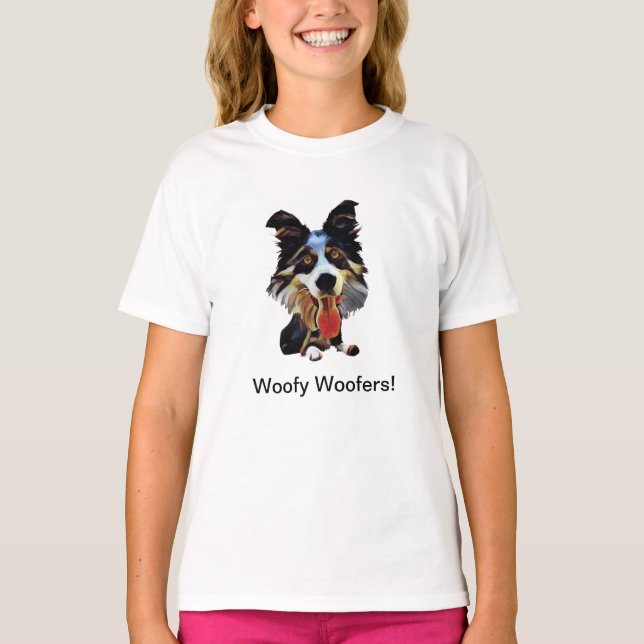 Camiseta divertida de Chicas de Border Collie (Anverso)