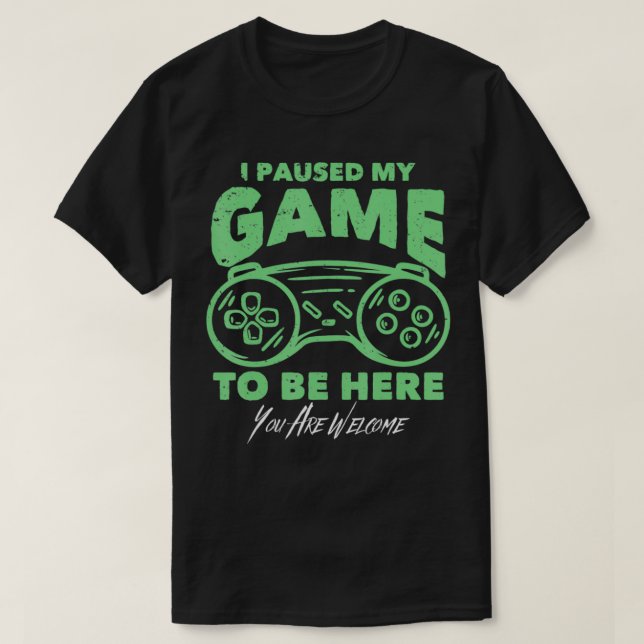 Camiseta divertida de chiste de jugadores que hice (Diseño del anverso)