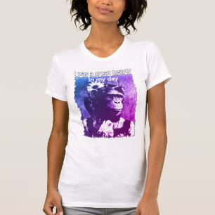 Camiseta divertida de Chiste de la vejez chimpancé
