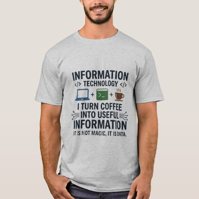 Camiseta Divertida de Ciencias de la Computación - (Anverso)