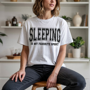 Camiseta Divertida de Cita para Dormir, Camiseta d