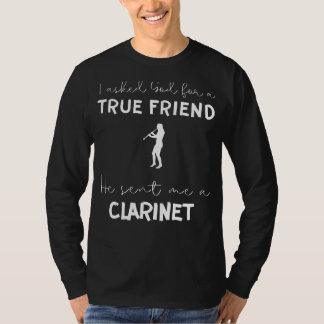 Camiseta Divertida de Clarinete: Dios Me Envió un 