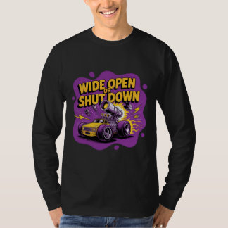 Camiseta divertida de coche de carreras de arranco