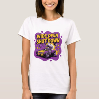 Camiseta divertida de coche de carreras de arranco