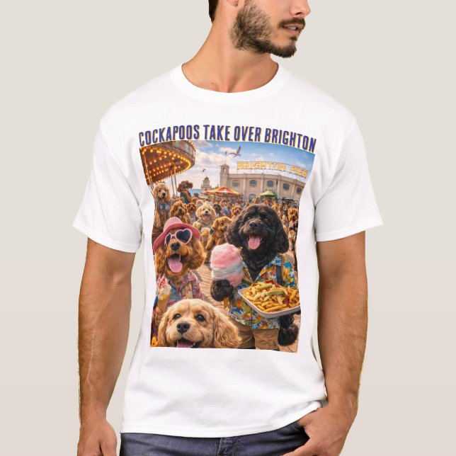 Camiseta divertida de Cockapoo Brighton, regalo pa (Anverso)