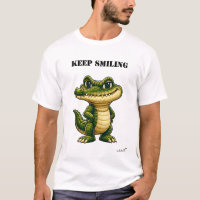 Camiseta divertida de cocodrilo con Sonrisa Eterna