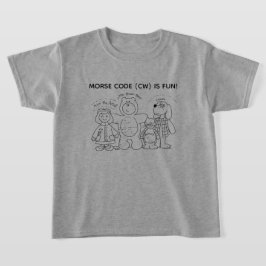 Camiseta divertida de código Morse para jóvenes es