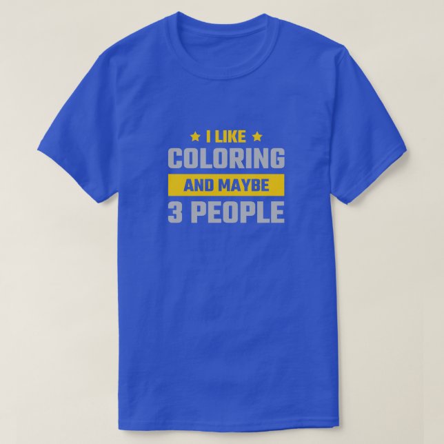 Camiseta divertida de color (Diseño del anverso)