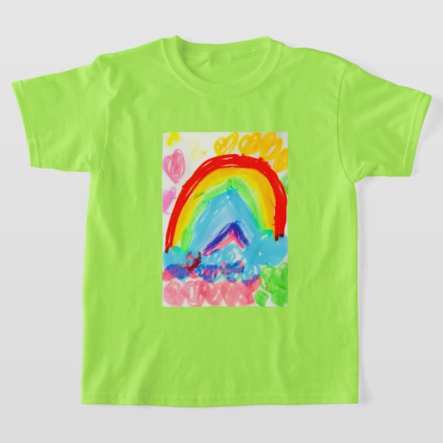 Camiseta divertida de color arcoiris para adolesce (Distribución)