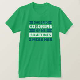 Camiseta Divertida de Colorear