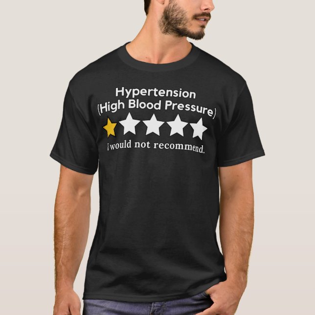 Camiseta divertida de concienciación sobre hiperte (Anverso)