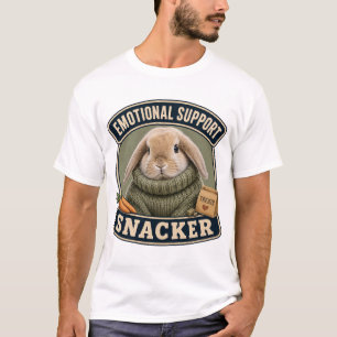 Camiseta divertida de conejo de apoyo emocional pa