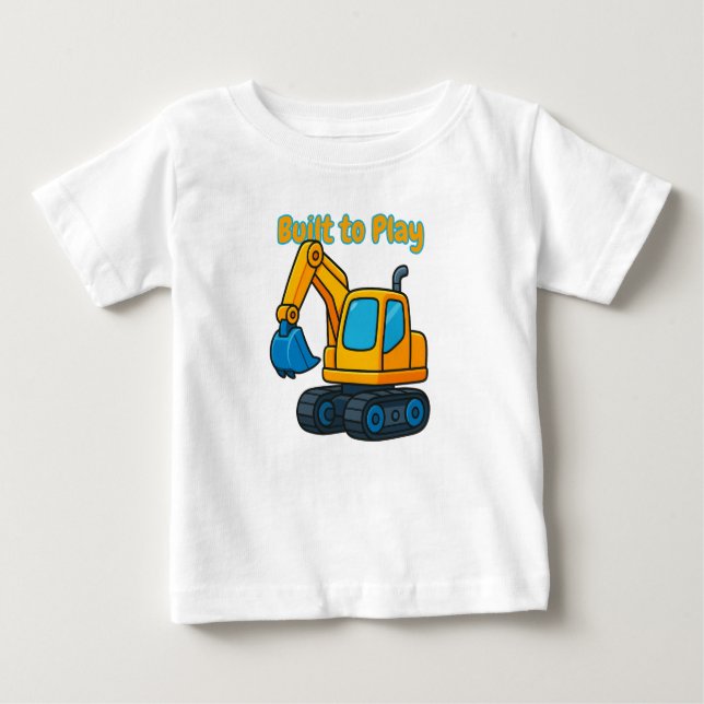 Camiseta divertida de construcción para niños y Ch (Anverso)