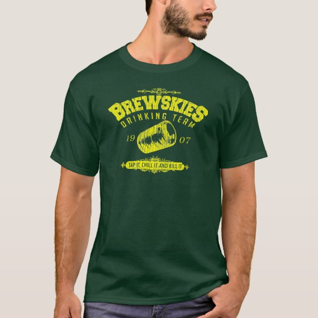 Camiseta divertida de consumición 2 del equipo de (Anverso)