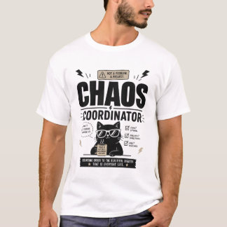 Camiseta Divertida de Coordinador de Caos – Minima