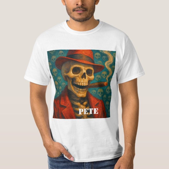 Camiseta divertida de cráneo para hombres (Anverso)