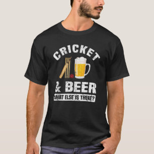 Camiseta divertida de cricket y cerveza