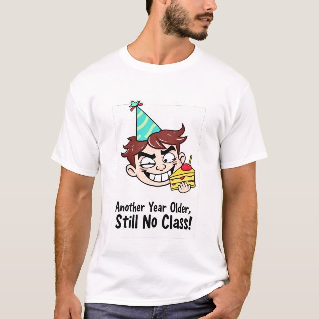 Camiseta Divertida de Cumpleaños (Anverso)