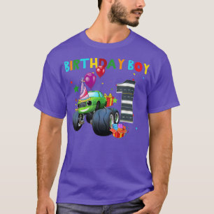 Camiseta divertida de cumpleaños de camión monstru
