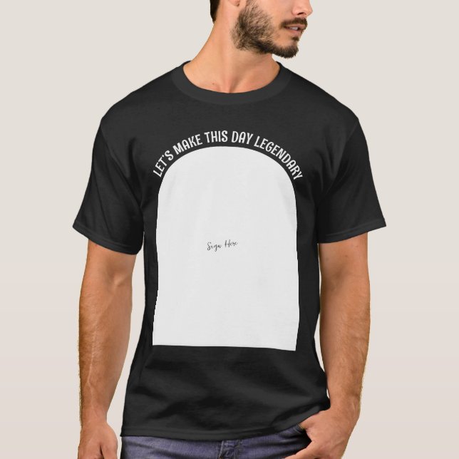 Camiseta divertida de cumpleaños - Firme aquí para (Anverso)