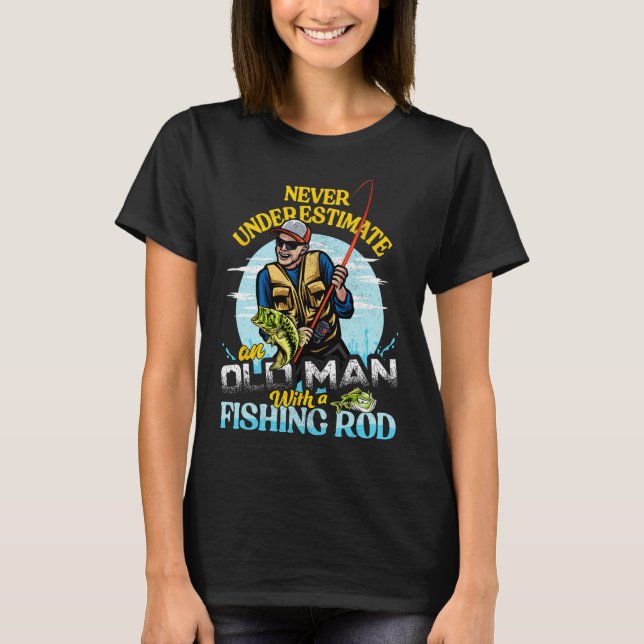 Camiseta divertida de cumpleaños para pescador B - (Anverso)