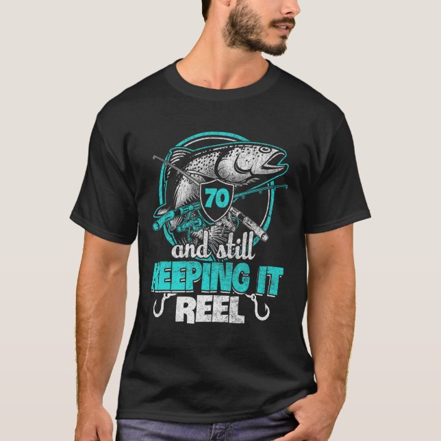 Camiseta divertida de cumpleaños para pescador núm (Anverso)