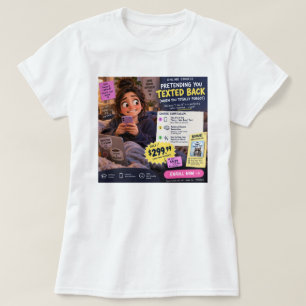 Camiseta divertida de curso en línea para acosador