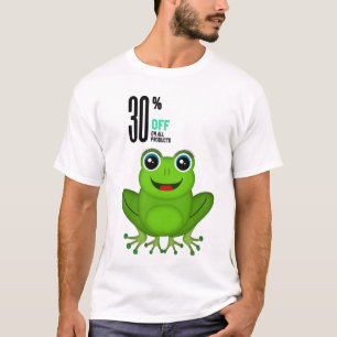 Camiseta divertida de dibujos animados de rana ver
