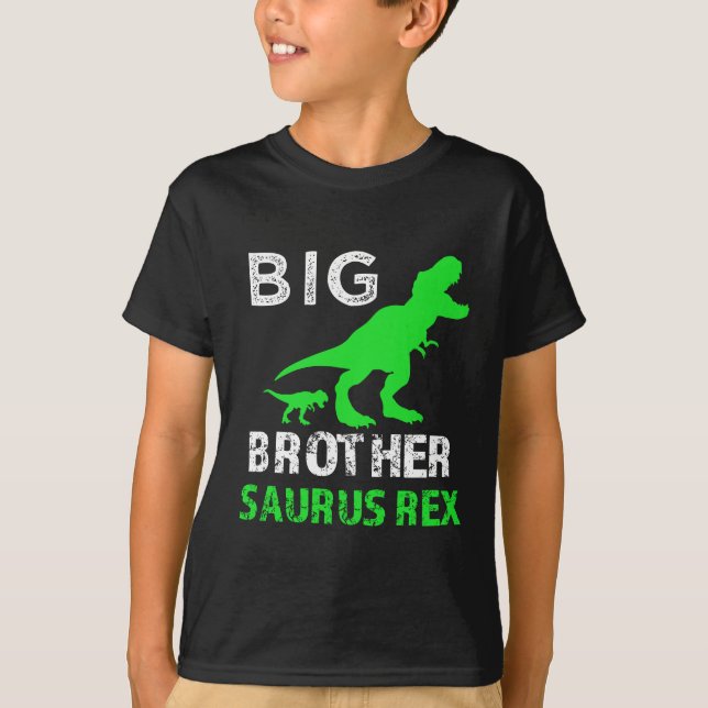Camiseta divertida de Dino de la camisa de hermano (Anverso)