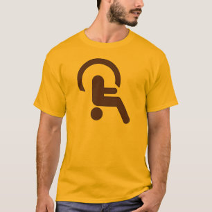 Camiseta divertida de discapacidad al revés