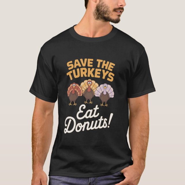 Camiseta divertida de Donuts (Anverso)