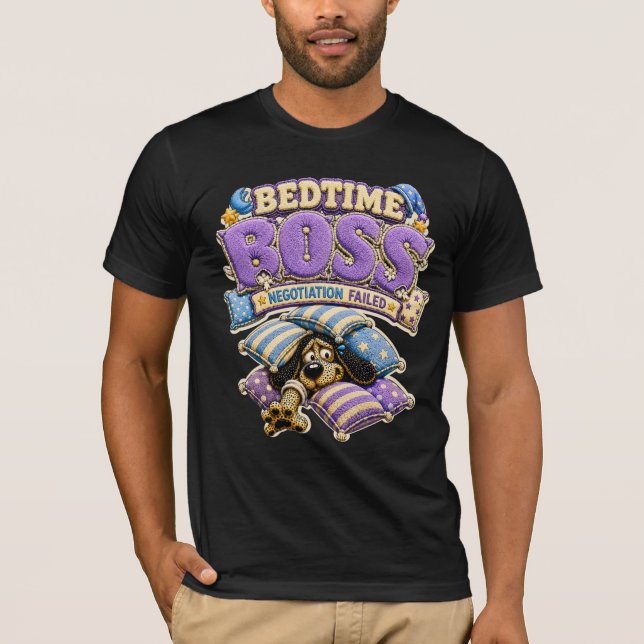 Camiseta Divertida de Dormir Jefe de la Hora de Ac (Anverso)