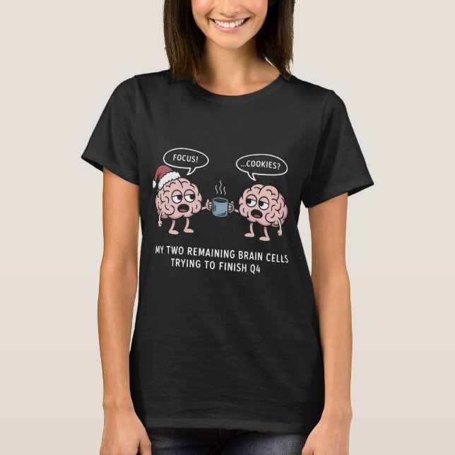 Camiseta Divertida de Dos Células Cerebrales Inten (Anverso)