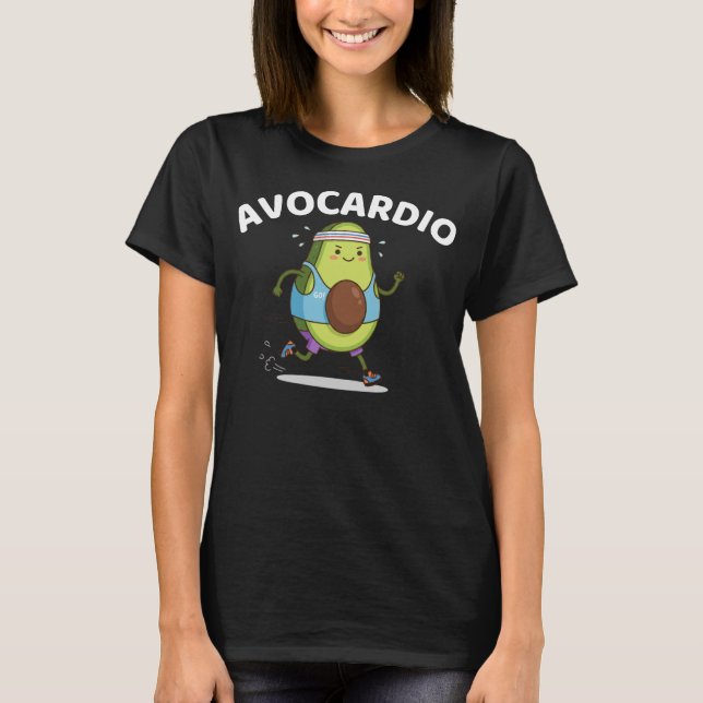Camiseta divertida de ejercicio de fitness Avocard (Anverso)