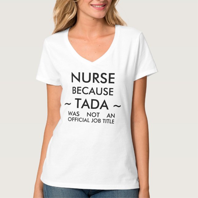 Camiseta Divertida de Enfermera (Anverso)