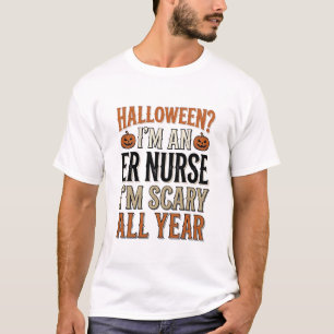 Camiseta divertida de enfermera de urgencias Hallo