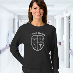 Camiseta divertida de enfermera Liga de V.